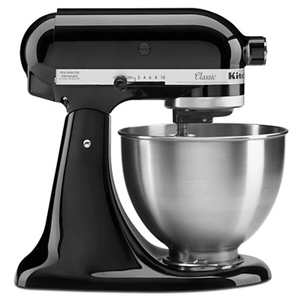 kitchenaid 5k45sseob impastatrice planetaria, 275 w, capacità ciotola 4,3 l, nero