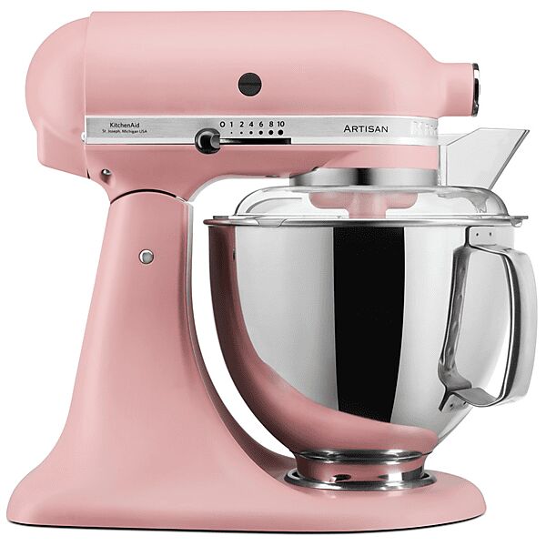 kitchenaid 5ksm175psedr impastatrice planetaria, 300 w, capacità ciotola 4,8 l, dried rose