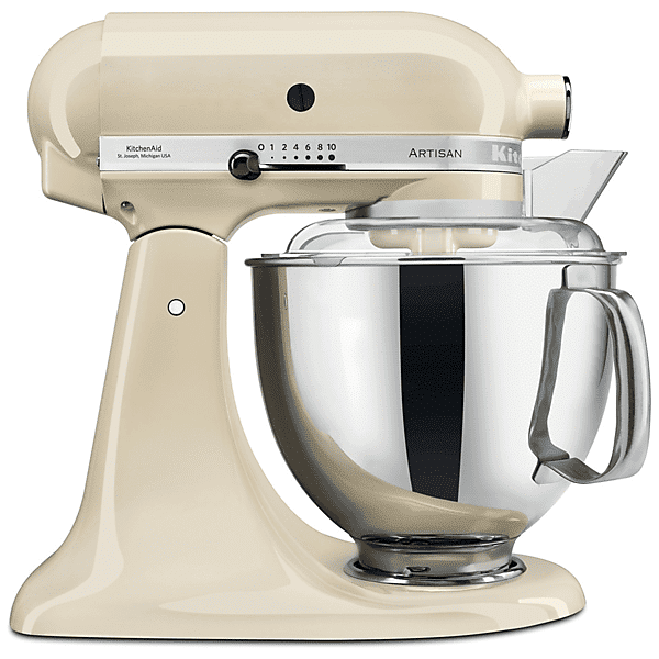 kitchenaid 5ksm175pseac impastatrice planetaria, 300 w, capacità ciotola 4,8 l, crema