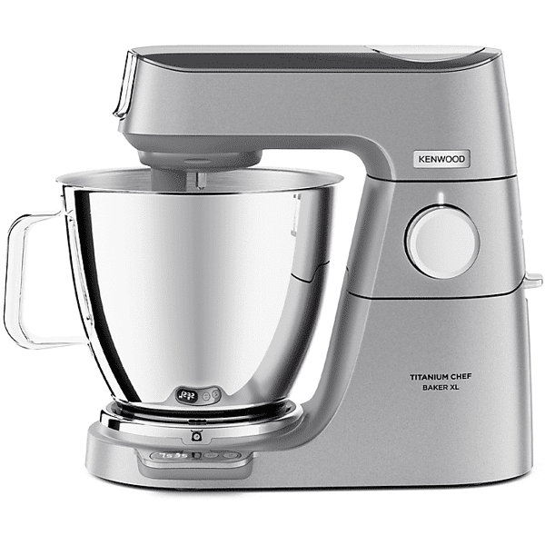 kenwood chef baker xl kvl85.124si impastatrice planetaria, 1200 w, capacità ciotola 7 l, silver