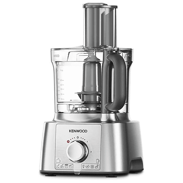 kenwood fdp65.590si robot da cucina, 1000 w, capacità ciotola 3 l, silver/bianco