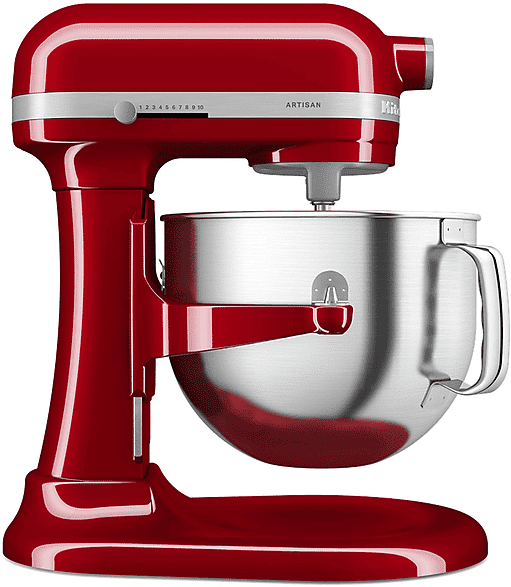 kitchenaid 5ksm70shxeer impastatrice planetaria, 325 w, capacità ciotola 6,6 l, rosso imperiale