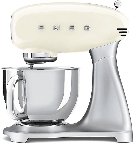 smeg smf02creu impastatrice planetaria, 800 w, capacità ciotola 4,8 l, panna