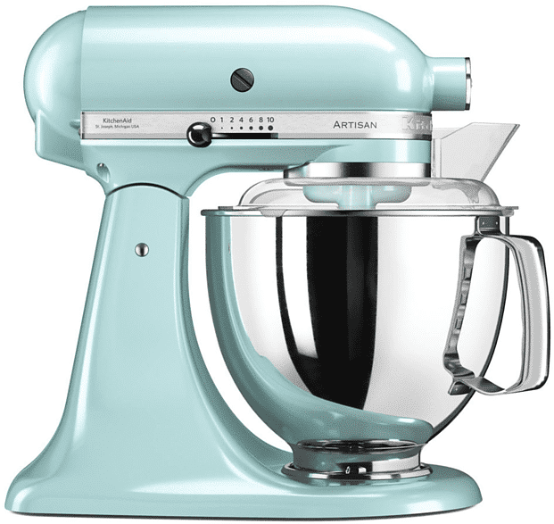 kitchenaid 5ksm175pseic impastatrice planetaria, 300 w, capacità ciotola 4,8 l, ghiaccio