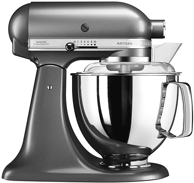 kitchenaid 5ksm175psems impastatrice planetaria, 300 w, capacità ciotola 4,8 l, argento medaglia