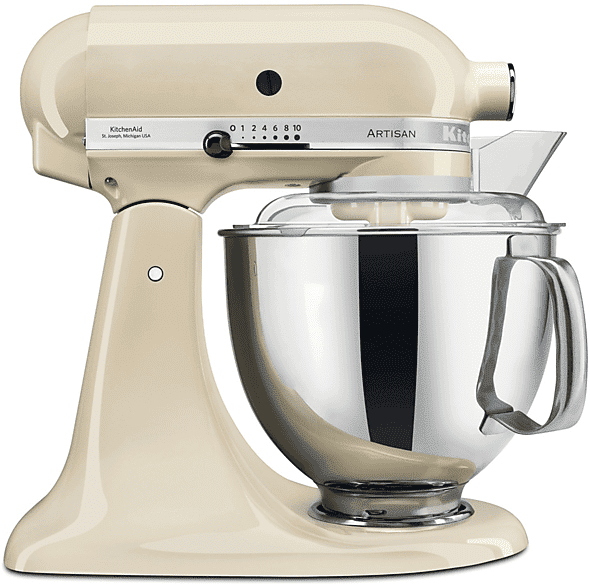 kitchenaid 5ksm175pseac impastatrice planetaria, 300 w, capacità ciotola 4,8 l, crema