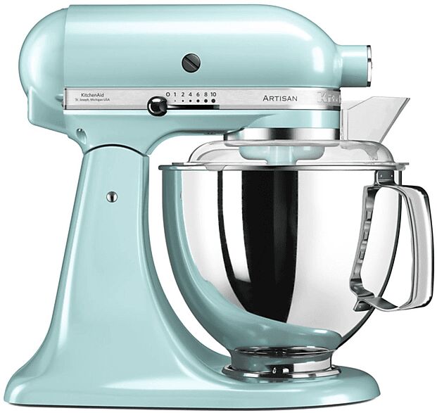 KitchenAid 5KSM175PSEIC IMPASTATRICE PLANETARIA, 300 W, capacità ciotola 4,8 l, Ghiaccio