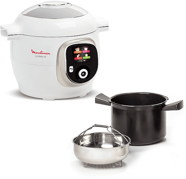 moulinex cookeo+ ce85ba10 multicooker, 1600 w, capacità ciotola 6 l, bianco