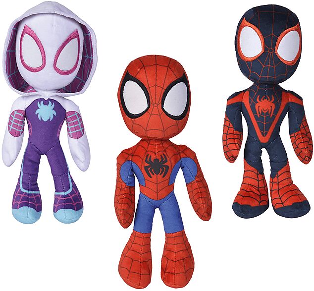 simba toys peluche  peluche spidey e 3 amici