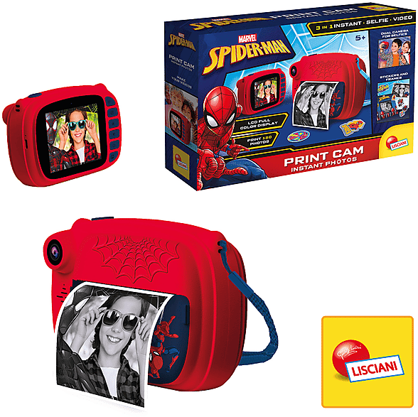 LISCIANI FOTOCAMERA ISTANTANEA  SPIDER-MAN PRINT CAM