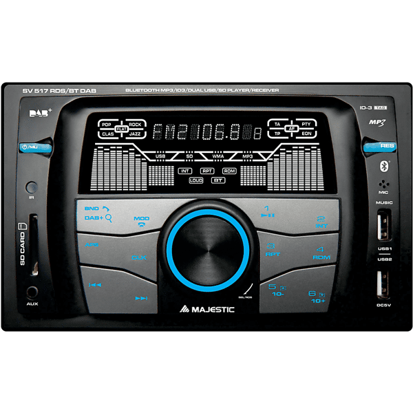 majestic multimedia car  sv 517rds bt dab