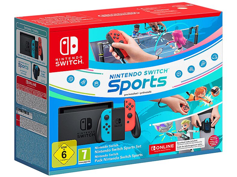 Nintendo Switch Sports bundle , Neon/Red