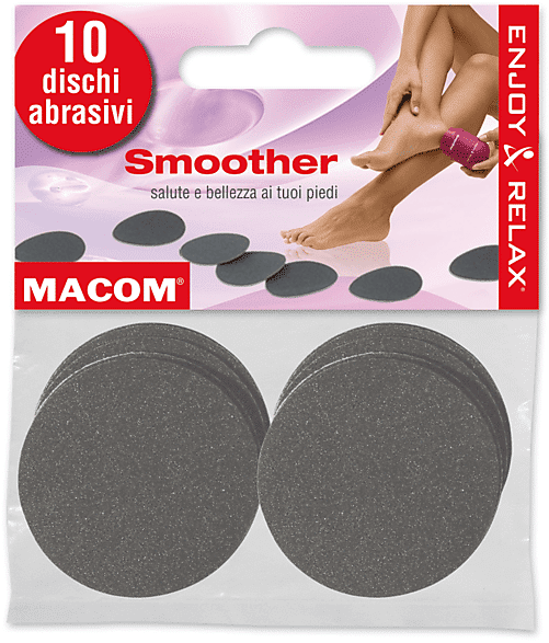 MACOM 10 Dischi abrasivi per pedicure  DISCHI PER SMOOTHER