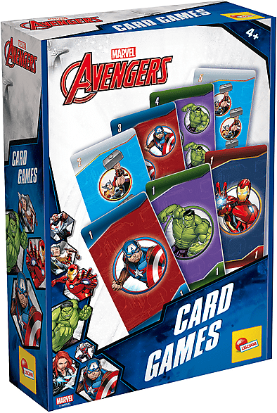 lisciani gioco di carte  avengers card games