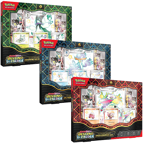 pokemon carte da gioco  premium destino di paldea