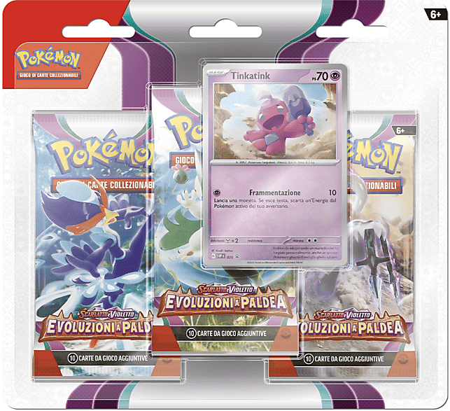 POKEMON CARTE DA GIOCO  3 Pack Paldea