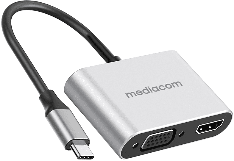 mediacom usb-c to hdmi e vga