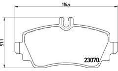 BREMBO Kit pastiglie freno anteriore 8020584054079 MERCEDES-BENZ CLASSE A