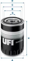 UFI Filtro olio 8003453043510