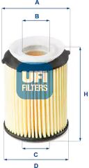 UFI Filtro olio 8003453068407