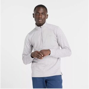 New Balance Uomo Heat Grid Half Zip - Grigio - Felpa New Balance Uomo Heat Grid Half Zip - Grigio - Felpa