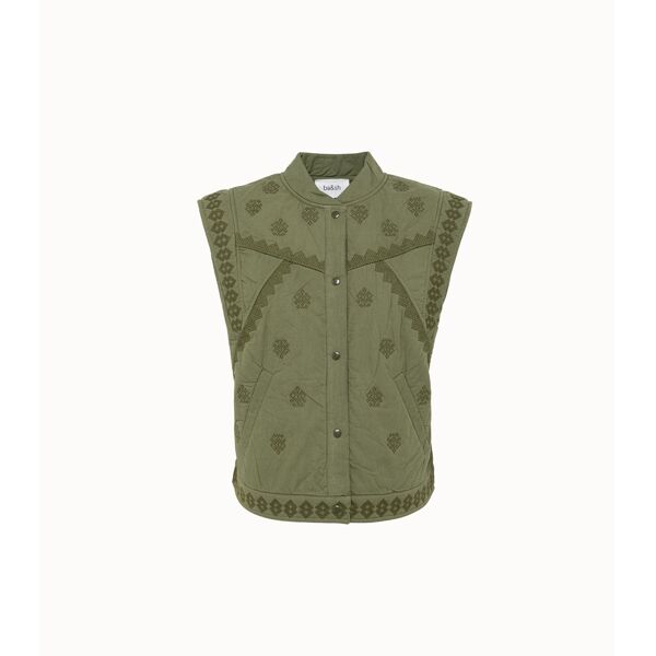 ba-sh gilet in cotone con ricami