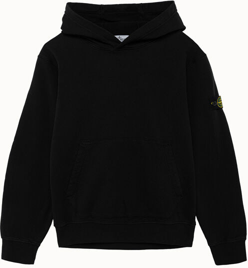 Stone Island felpa con cappuccio in cotone tinta unita