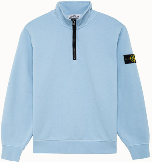 Stone Island felpa in cotone tinta unita