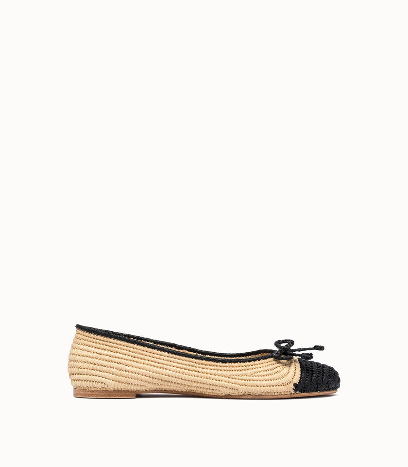 paloma barcelo' ballerine idara colore beige nero