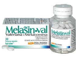 Pool Pharma Srl Melasin•val - Melatonina + Valeriana Confezione Da 30 Compresse Deglutibili “fast/slow”