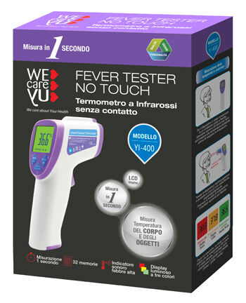 wecareyu termometro a infrarossi senza contatto fever tester no touch 1 pezzo