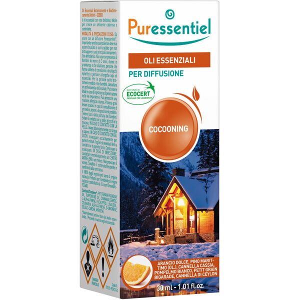 puressentiel italia srl puressentiel miscela cocooning per diffusione ecocert 30 ml