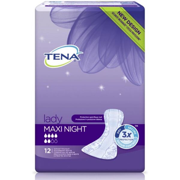 tena lady maxi night assorbenti 12 pezzi