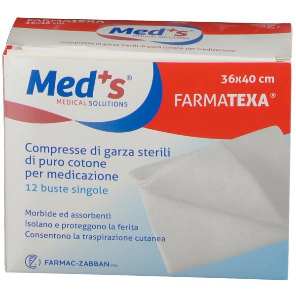 meds farmatexa compresse di garza sterile 36x40 cm 12 buste singole