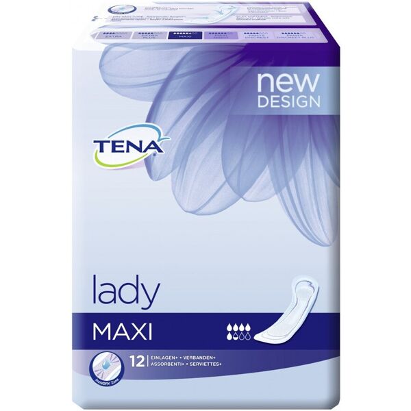 tena lady tena discreet maxi pannoloni 12 pezzi