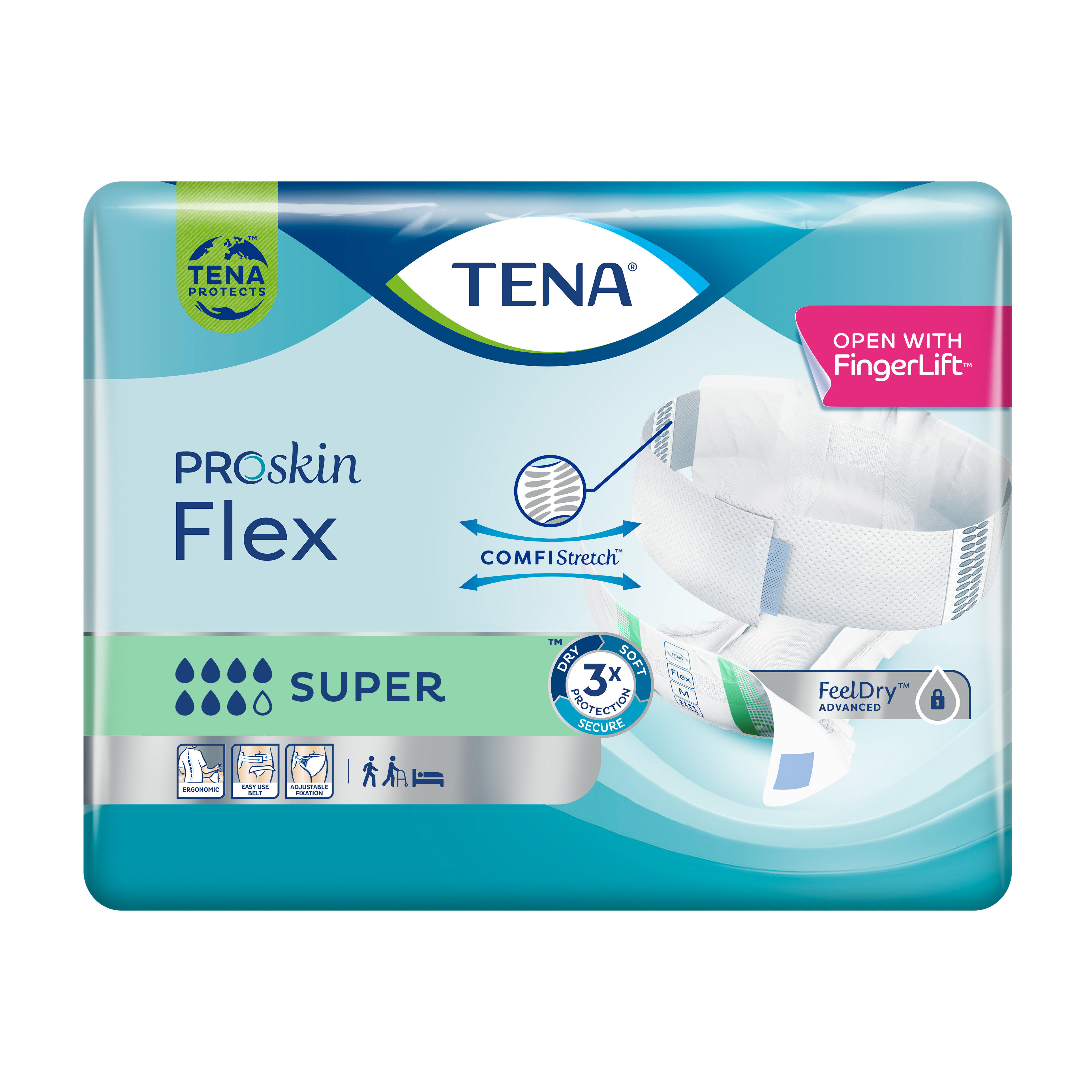 TENA Pannolone per incontinenza flex super small 30 pezzi