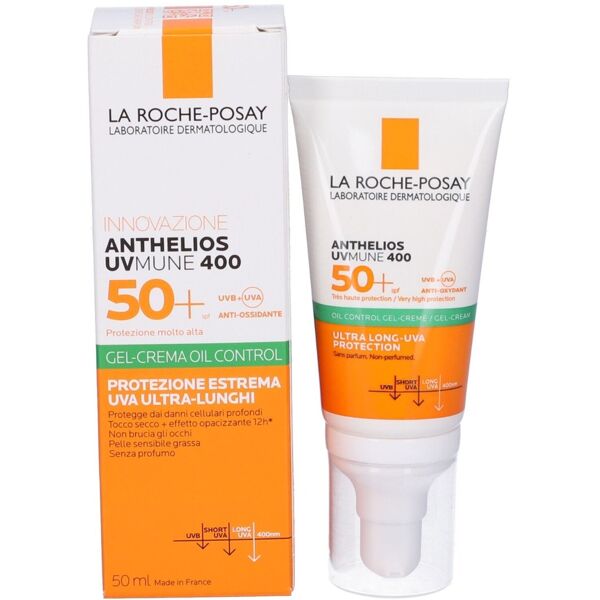 la roche posay-phas anthelios la roche-posay anthelios gel crema solare viso tocco secco anti-lucidità spf50+ 50 ml