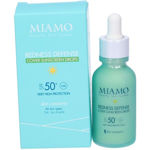 miamo redness defense cover sunscreen drops spf50+ siero anti rossore 30 ml