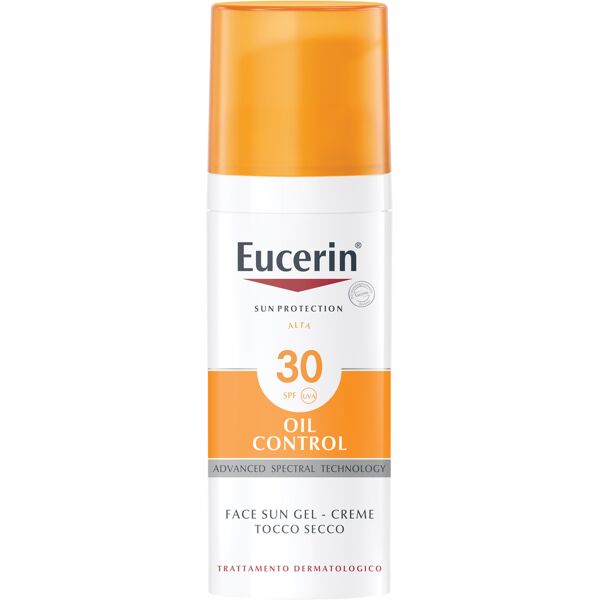 eucerin sun oil control gel-crema tocco secco fp 30 protezione viso pelle grassa 50 ml