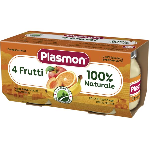 plasmon omogeneizzato 4 frutti 2 x 80 g