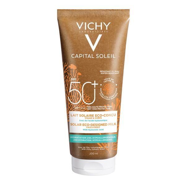 vichy capital soleil latte solare eco-sostenibile spf50+ 200 ml