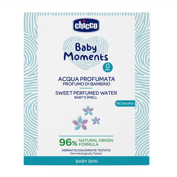 artsana  spa chicco baby moments acqua profumata delicate 100 ml