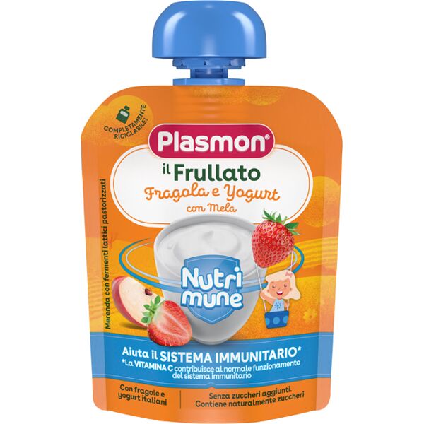 plasmon nutri-mune fragola/yogurt con mela 85 g