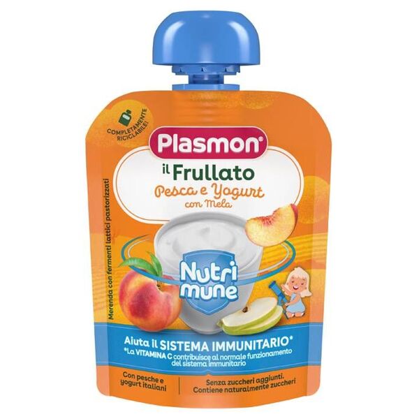 plasmon nutri-mune pesca/yogurt con mela 85 g