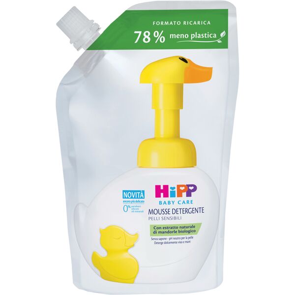 hipp baby care ricarica mousse detergente paperella fun 250 ml