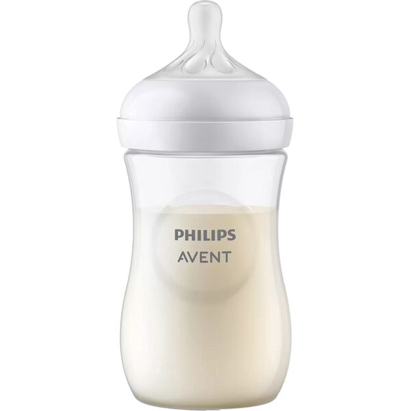 avent biberon natural 3,0 trasparente 260 ml