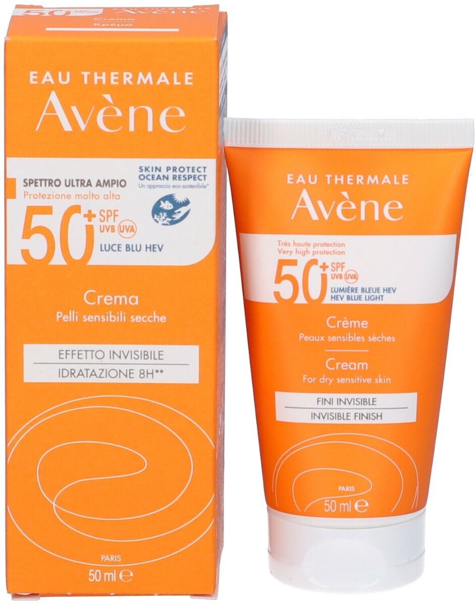 avene avène solare crema viso spf 50+ protezione molto alta 50 ml