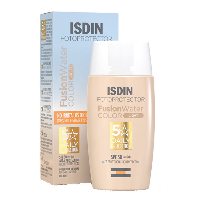 isdin fusion water color light 50 ml