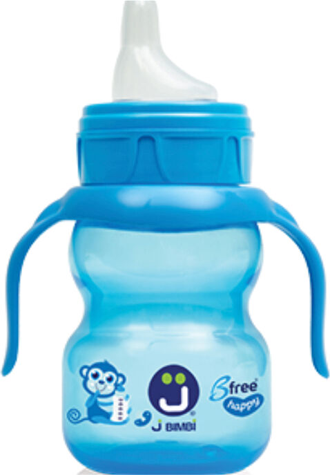 colpharma j bimbi b free sippi 1 blu 240 ml prima tazza con beccuccio in silicone