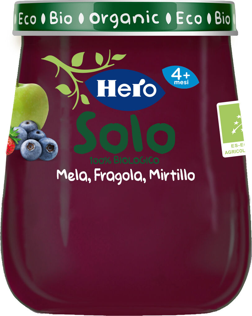 hero solo hero baby solo omogeneizzato mela fragola mirtillo 120 g